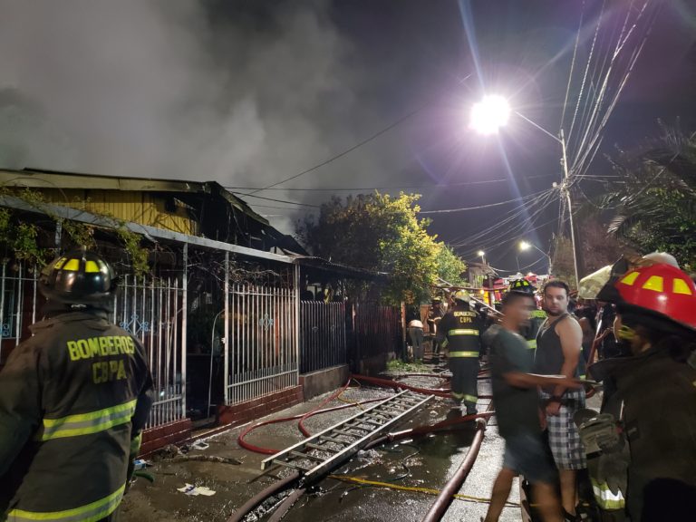 3 casas afectadas en incendio en San José de las Claras