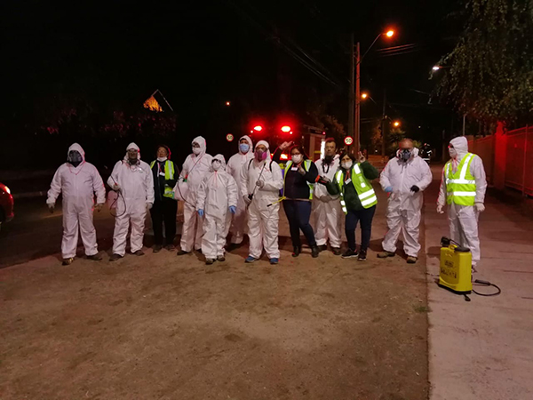 Vecinos de Casas Viejas se organizan y llevan a cabo sanitización en sus barrios