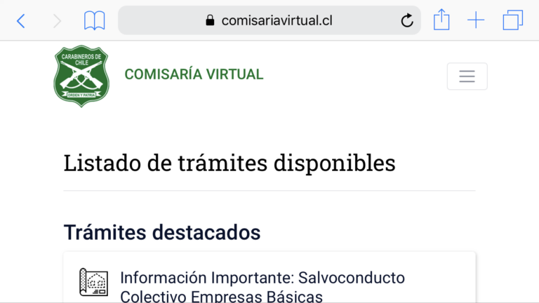 Tras falla técnica: Comisaría Virtual se encuentra totalmente operativa