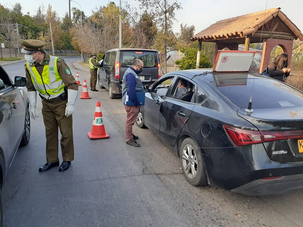 Fin de semana largo: controles preventivos en todos los accesos de Pirque