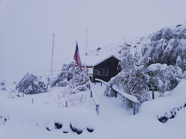 Intensas nevazones en el Monumento Natural El Morado