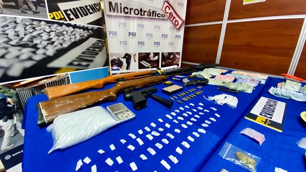 Cae banda que traficaba en población Oscar Bonilla de Puente Alto
