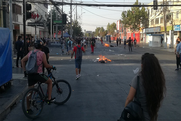 Volvieron las protestas al centro de Puente Alto