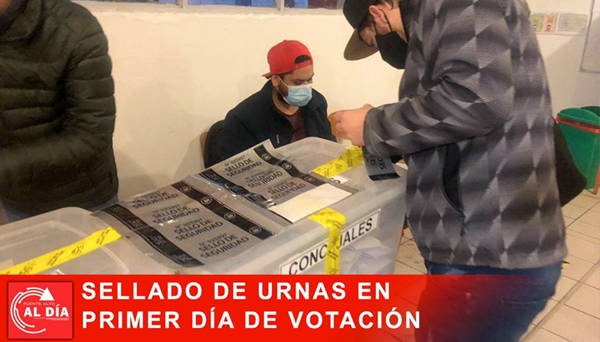 Estricto protocolo para cierre de mesas en primera jornada de votación