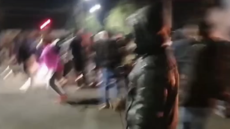 [Video] Registran momento exacto de balacera durante protesta en Puente Alto