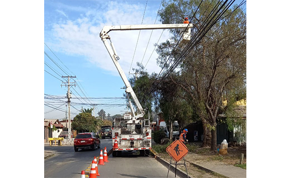CGE avanza en mantenimiento de redes en Puente Alto previo al invierno