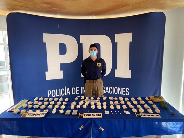 Más de tres kilos de drogas incauta la PDI a “Las Peponas”