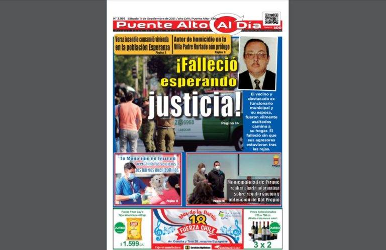 Revisa la edición de este sábado 11 de septiembre de 2021