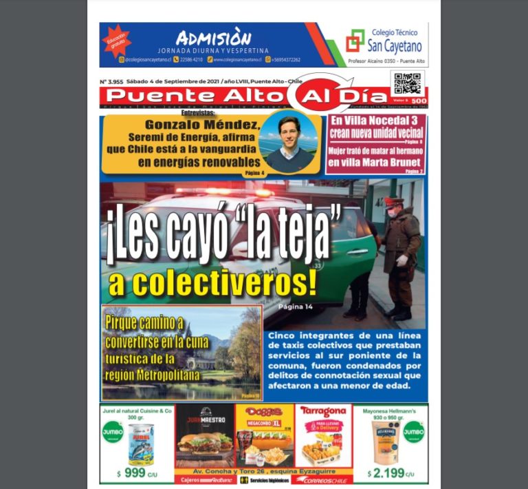 Revisa la edición de este sábado 4 de septiembre de 2021