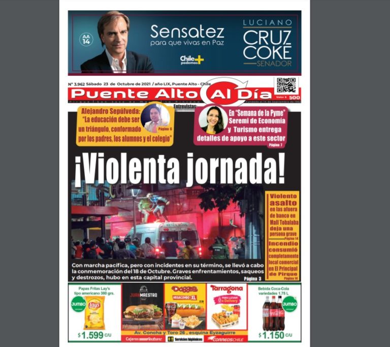 Revisa la edición de este sábado 23 de octubre de 2021