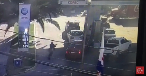 [Video] Cámara capta acción de delincuentes e intervención de la PDI en mortal asalto frustrado