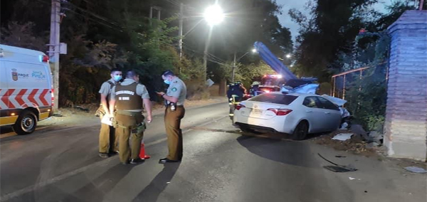 Una persona fallecida en accidente de tránsito en Pirque