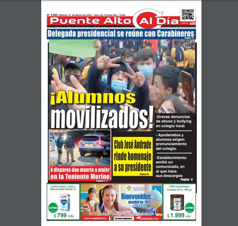 Revisa la edición de este sábado 19 de marzo de 2022
