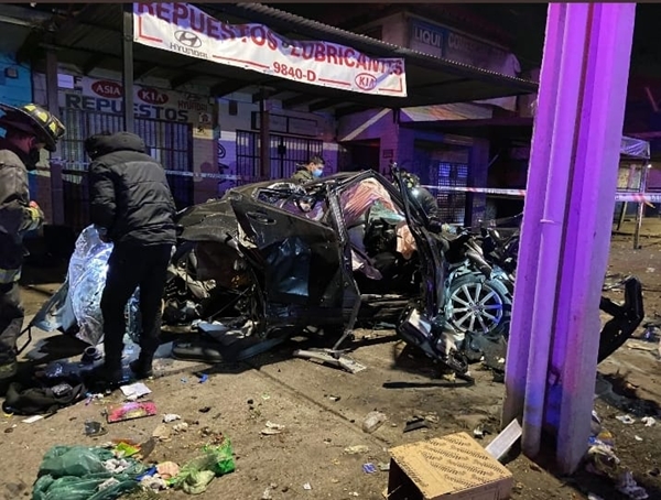 Salvada milagrosa: violento accidente de tránsito deja dos lesionados
