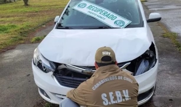 Fue encontrado en la ciudad de Puerto Montt auto robado en Puente Alto