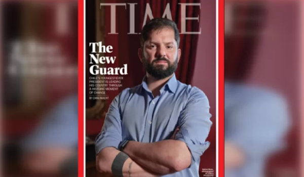 <strong>Gabriel Boric es portada de revista Time: “El presidente millennial de Chile es un nuevo tipo de líder de izquierda”</strong>