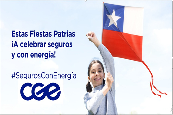 CGE lanza campaña “Seguros con Energía” para  prevenir accidentes relacionados a las redes eléctricas en Fiestas Patrias