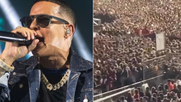 <strong>Más de cuatro mil personas ingresaron a la fuerza al primer concierto de Daddy Yankee en Chile</strong>