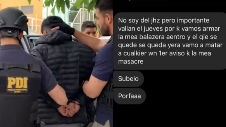 Hombre que amenazó con masacre en colegio de La Pintana quedó en prisión preventiva