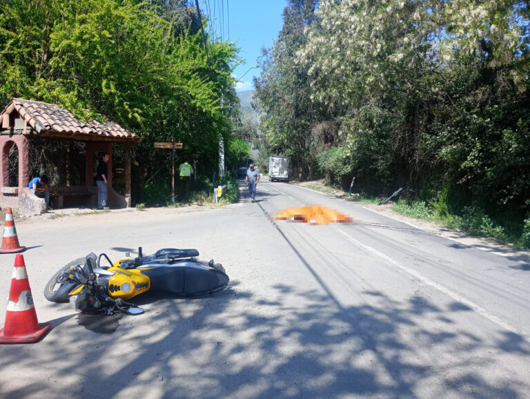 Fatal choque deja un muerto en Pirque
