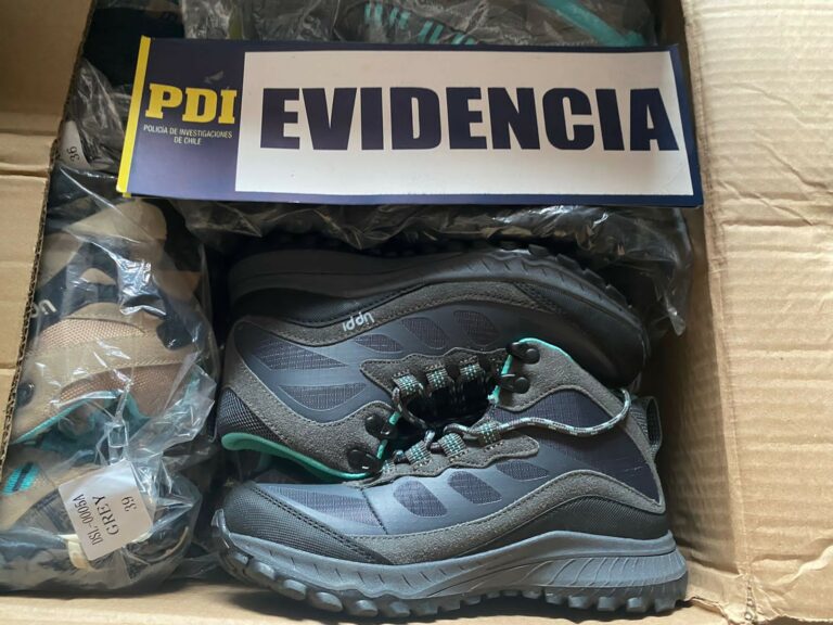 Incautan zapatillas falsificadas avaluadas en más de 300 millones de pesos