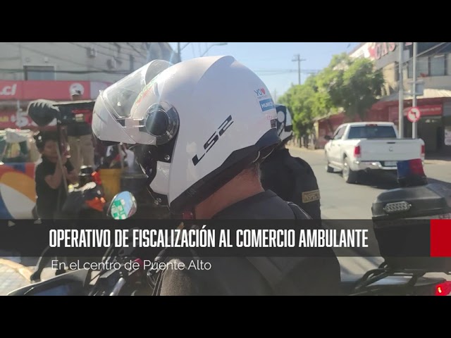 Desalojan comercio ambulante en el centro de Puente Alto