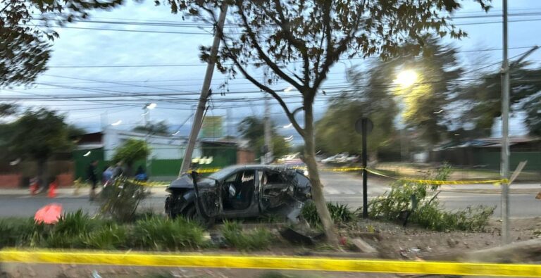 Hombre muere tras chocar contra árbol y semáforo en Puente Alto