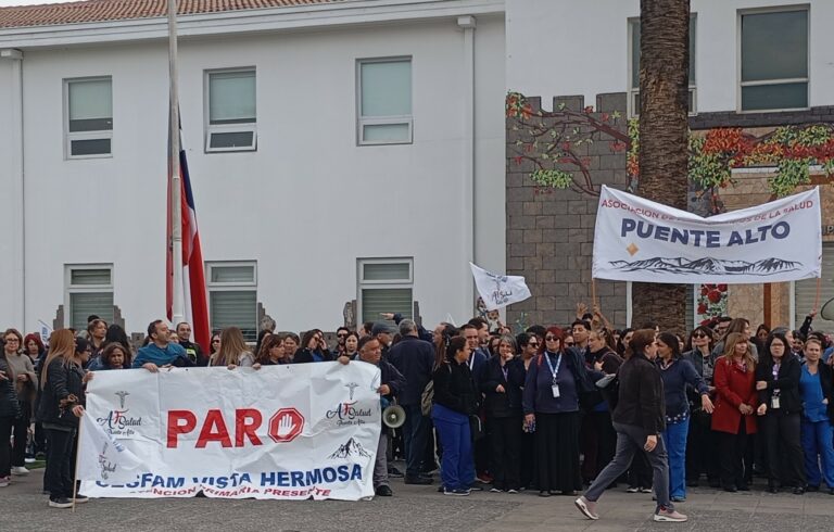 Trabajadores de la salud de Puente Alto inician paro comunal